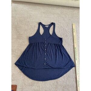 American Eagle Outfitters Tank Top, Women's Size Medium, Blue Button Up.EUC